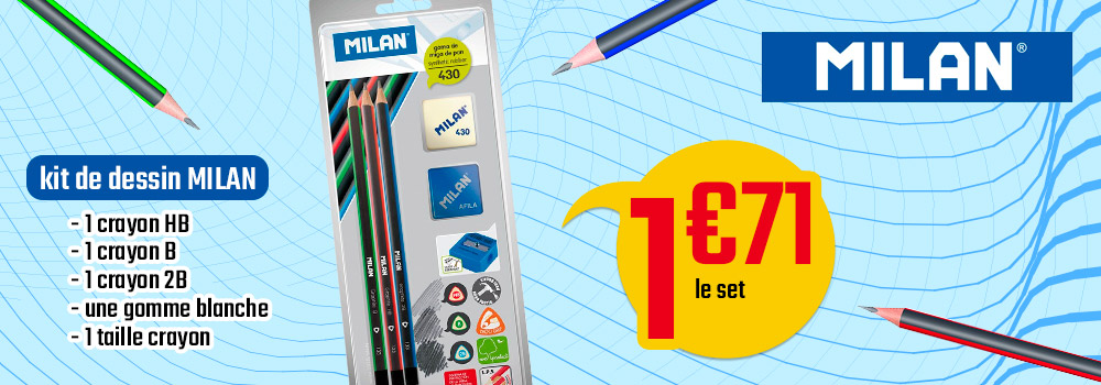 Boîte présentoir Capsule Milan de 16 taille-crayons couleurs assorties Boîte présentoir Capsule Milan de 16 taille-crayons couleurs assorties