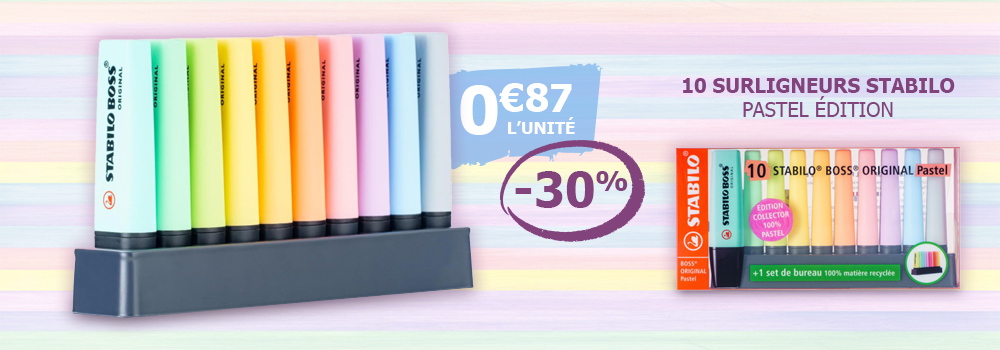 Stabilo Boss Original Lot De 10 X 2 Surligneurs Jaunes - Le Classique Indémodable