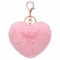 chaalbbma001rose25-porte-cles-cSur-pompon-fourrure-rose