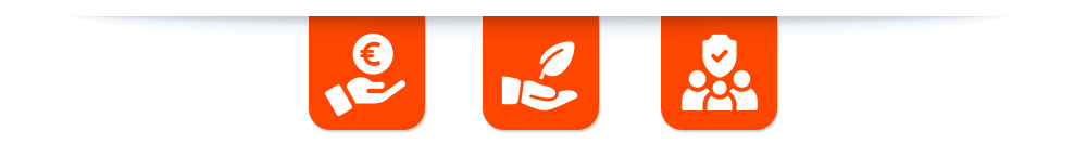 blocs-des-avantages-bourse-aux-affaires-d_occasion-avec-ombre-orange