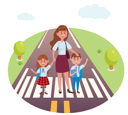 Visuel dispositif Pedibus rond